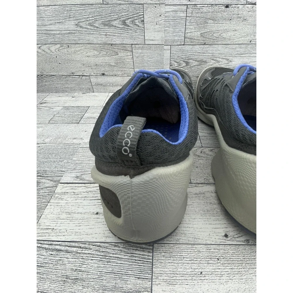 Ecco Biom Performance Train Shoes Women Size 41 Gray Blue Natural Motion Walking